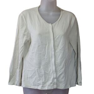 Brooks Brothers Vintage Cream Cardigan Sweater LG *stain